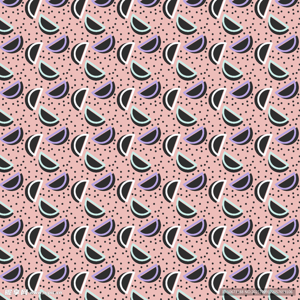 粉色叶子图案无缝背景