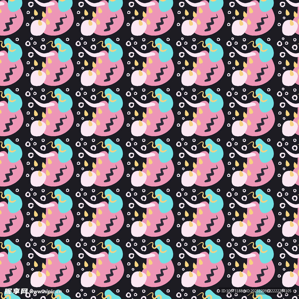 可爱独角兽图案背景