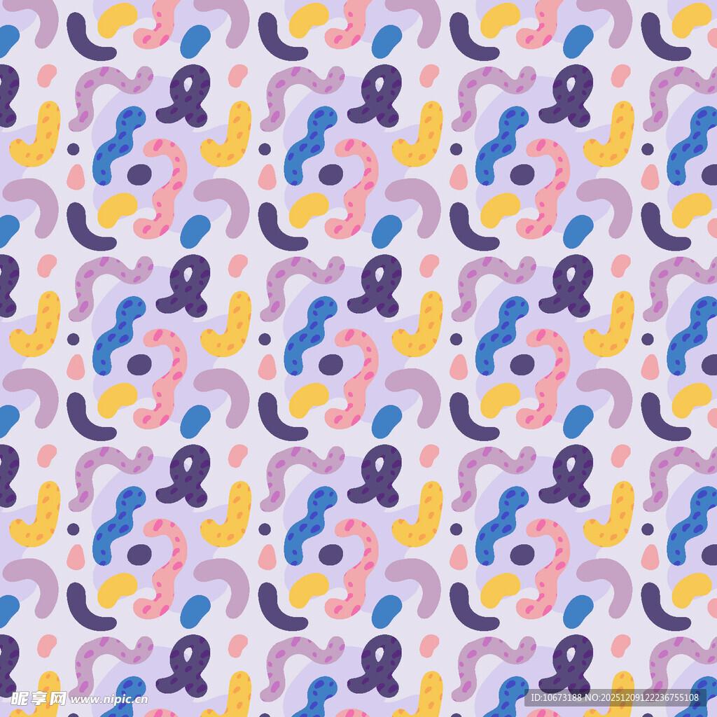 多彩几何图案无缝背景