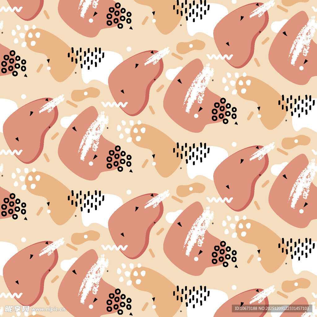 可爱兔子图案背景纹理