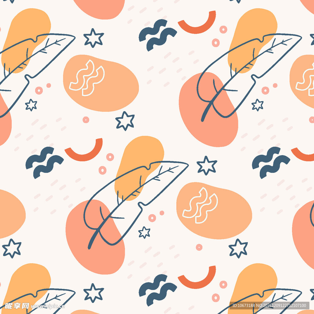 卡通风格火箭星球图案背景