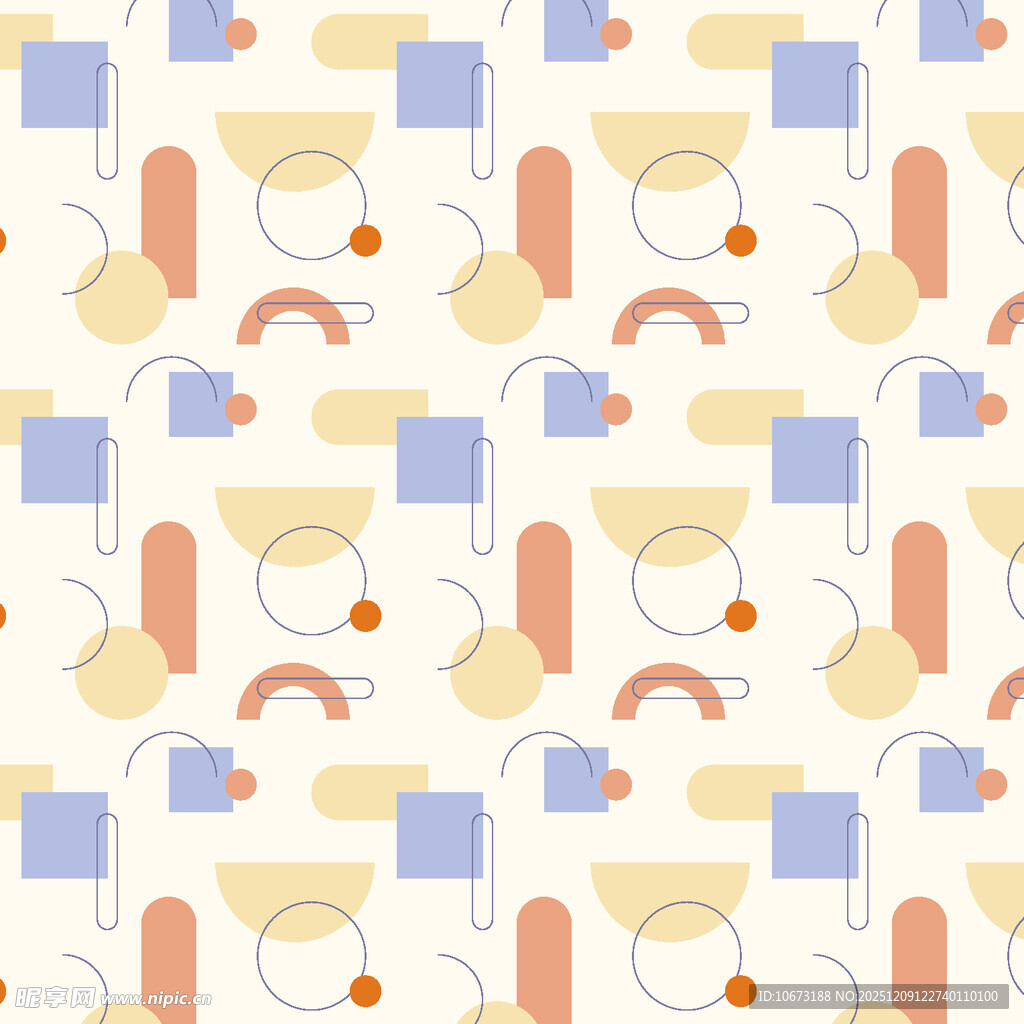 几何图案婴儿用品无缝背景