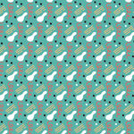 清新卡通仙人掌图案背景