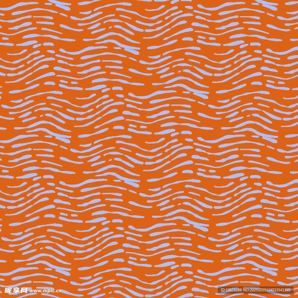 橙色波浪纹几何图案背景
