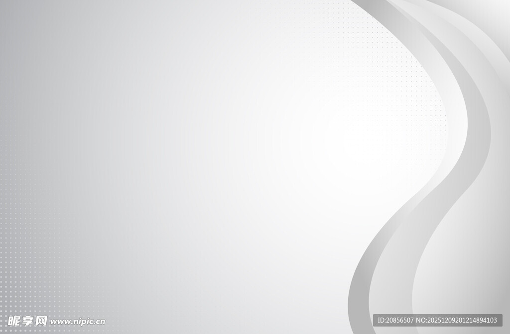 简约白色曲线背景 