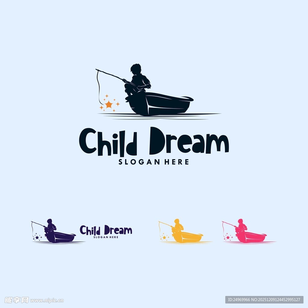 儿童梦想主题创意Logo设计