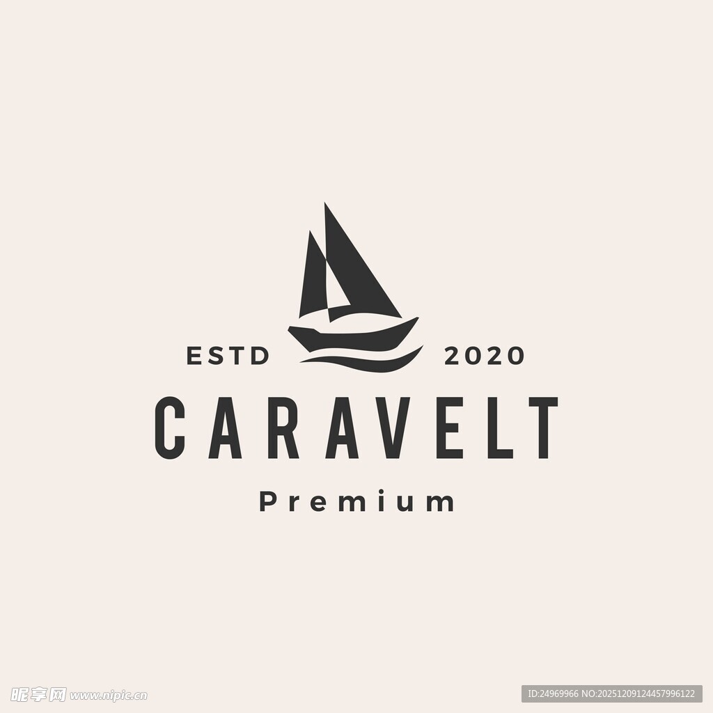 卡雷维尔帆船标志设计