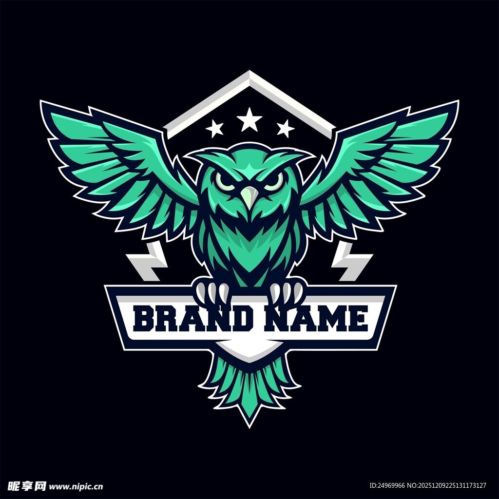 绿鹰标志设计