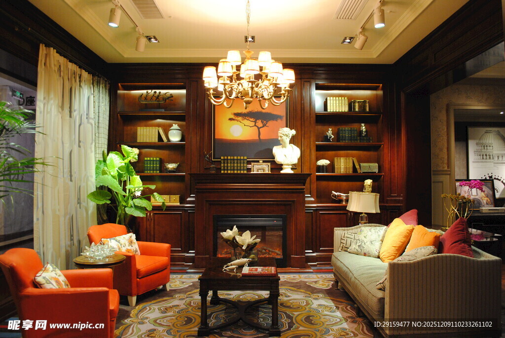 温馨典雅的客厅家居场景