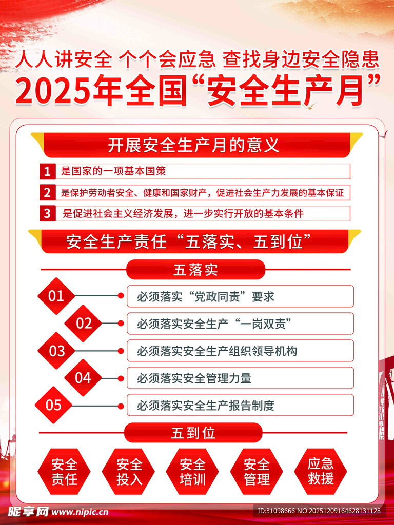 2025年安全月宣传页内容展示