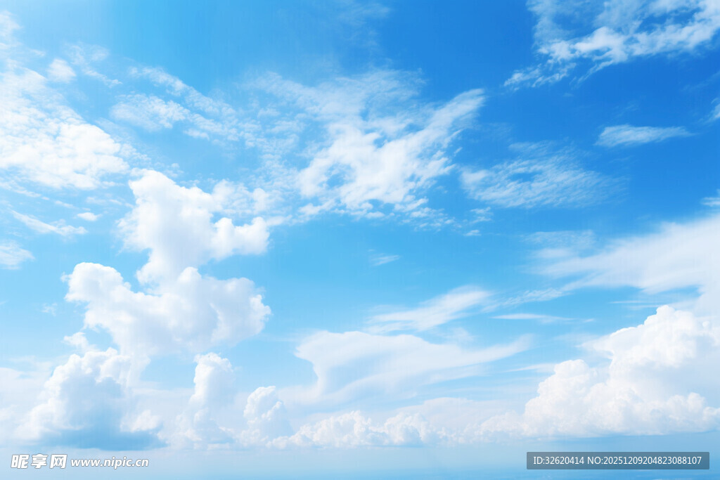 蓝天白云美景