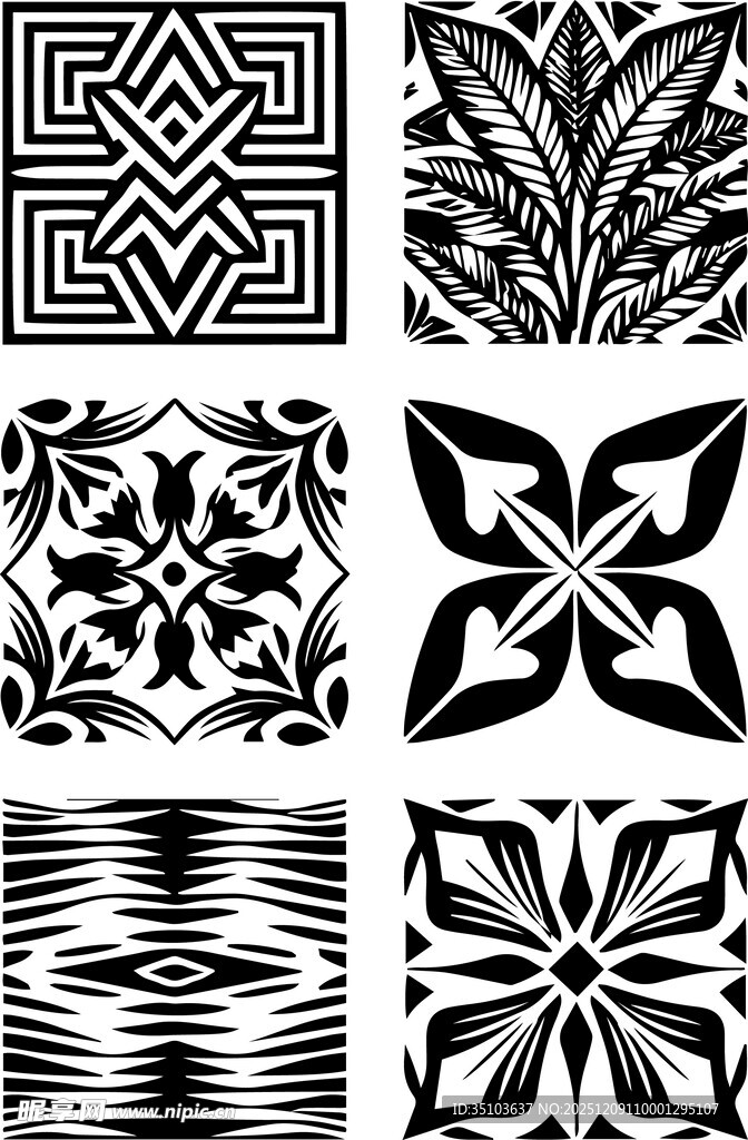 几何与植物图案设计集合