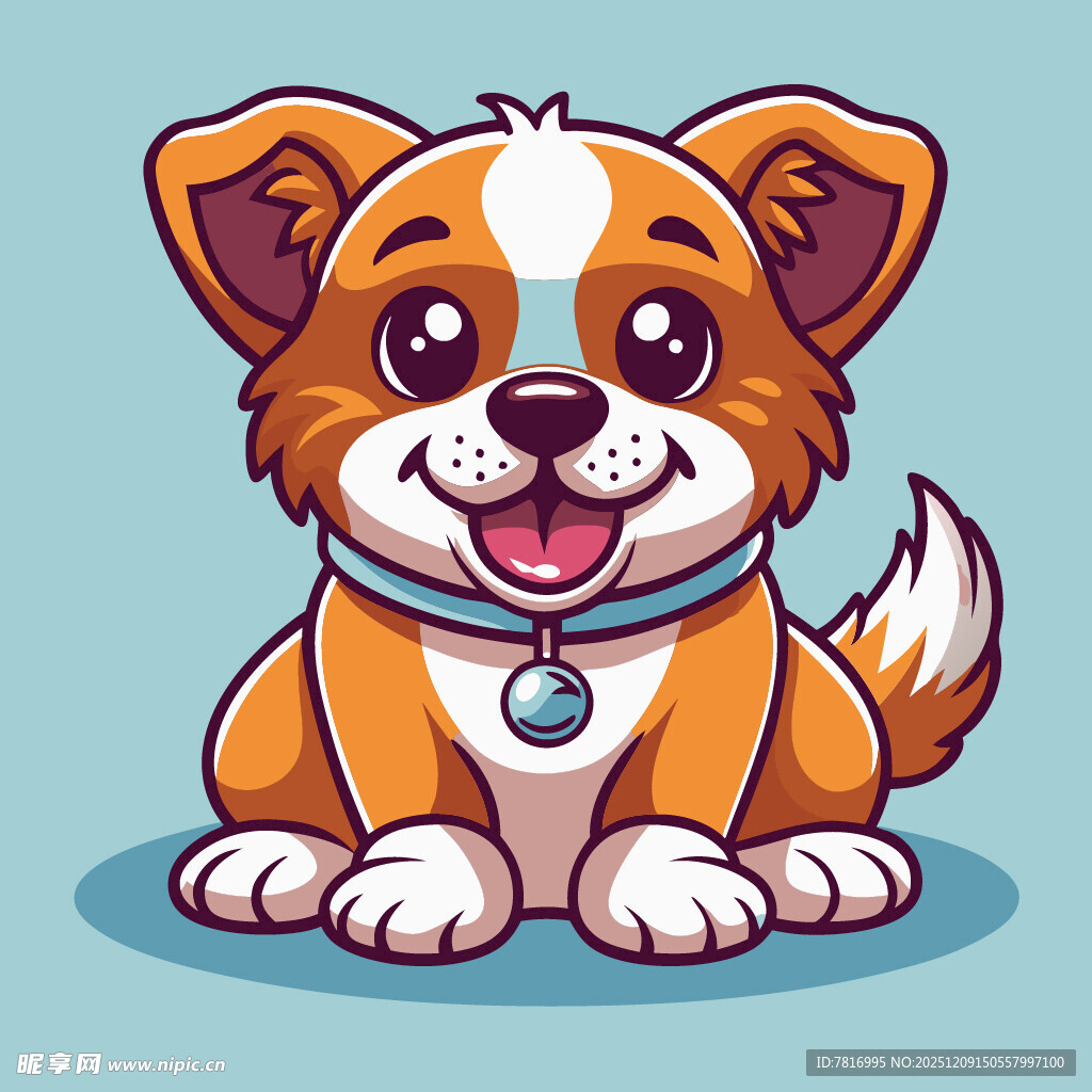 可爱小狗卡通形象