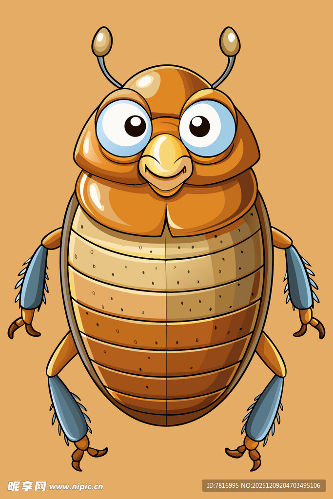 可爱卡通甲虫形象