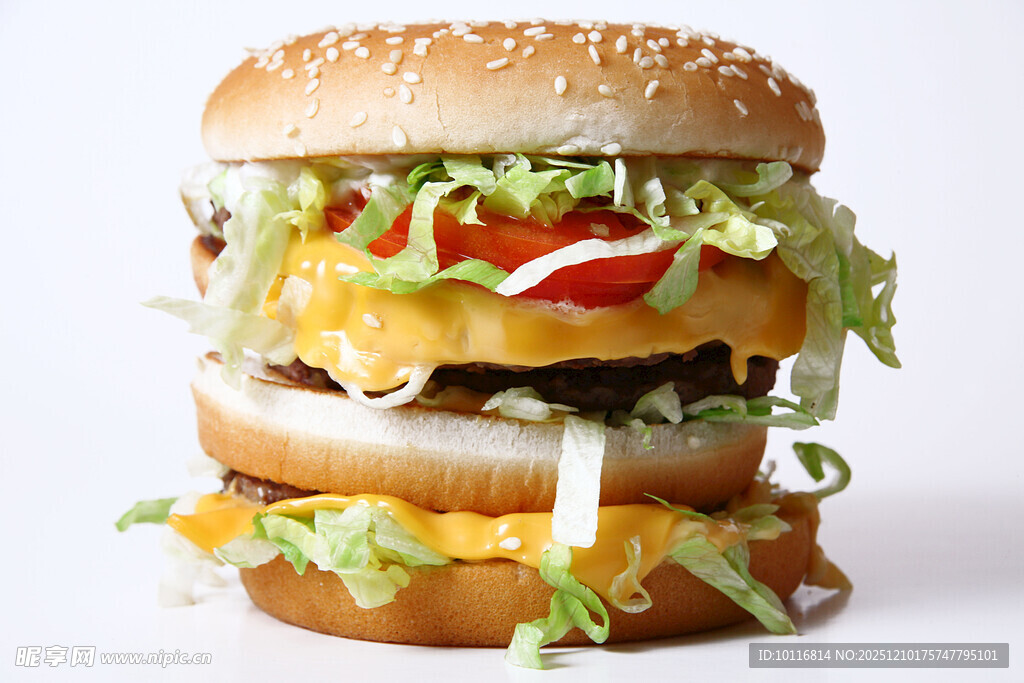 多层汉堡