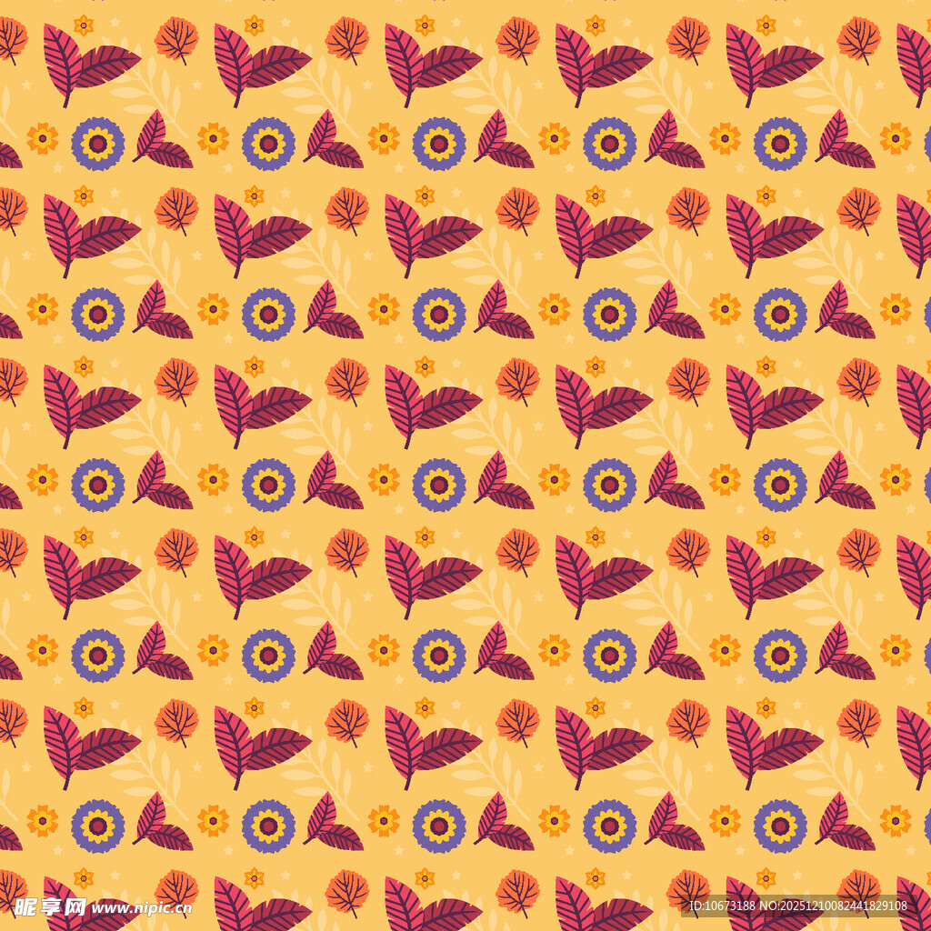 多彩几何图案无缝背景图