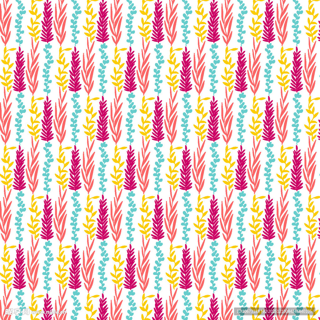 多彩几何图案无缝背景图