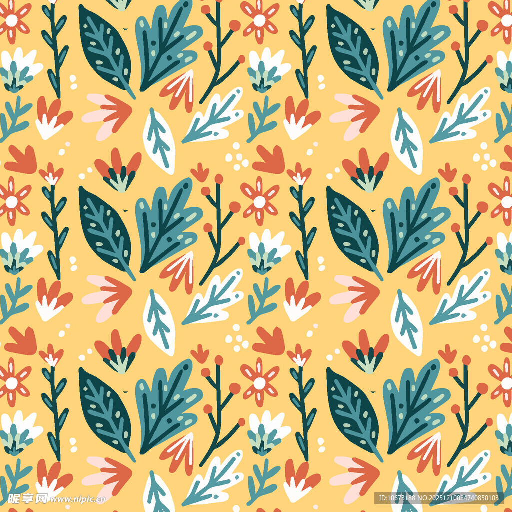 花卉植物图案背景设计