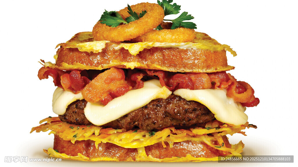巨型多层美味汉堡