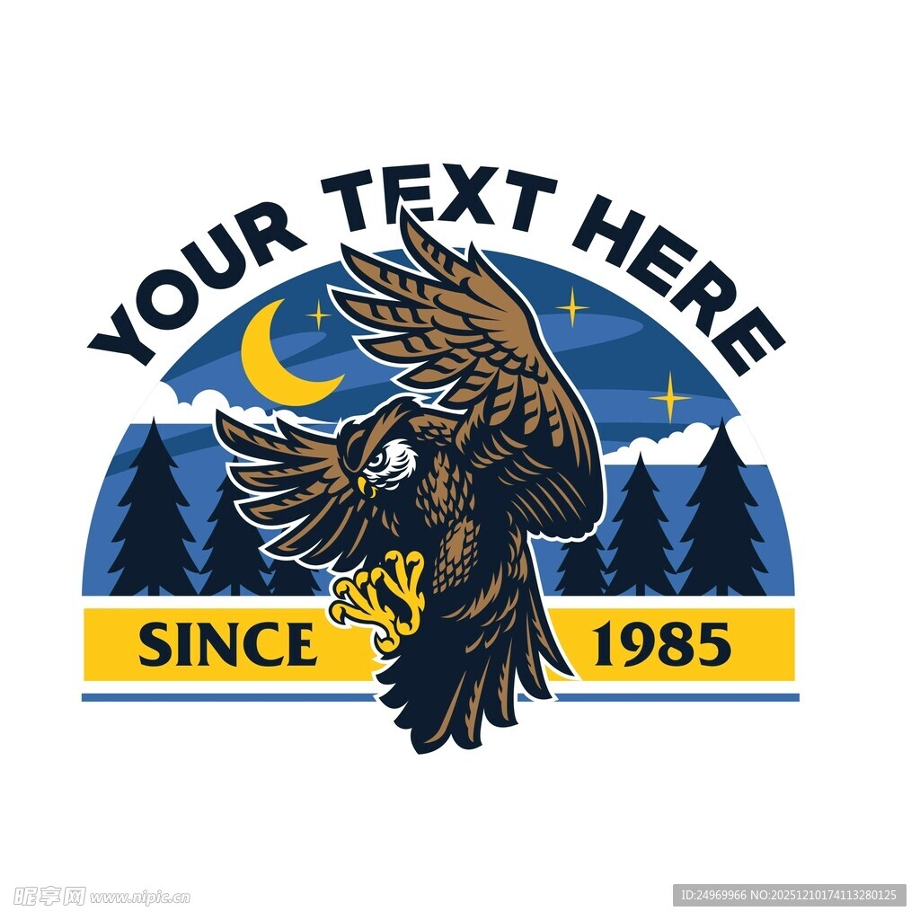 飞翔雄鹰标志设计