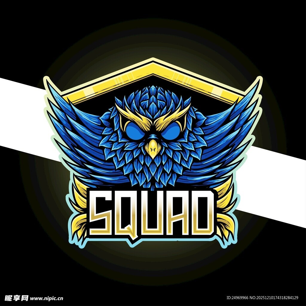 蓝色翅膀小队标志