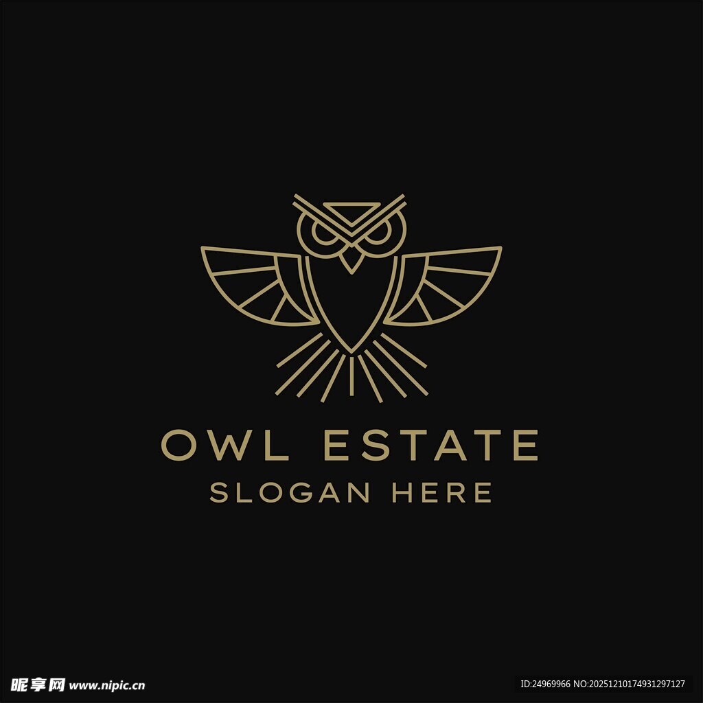 猫头鹰地产标志设计