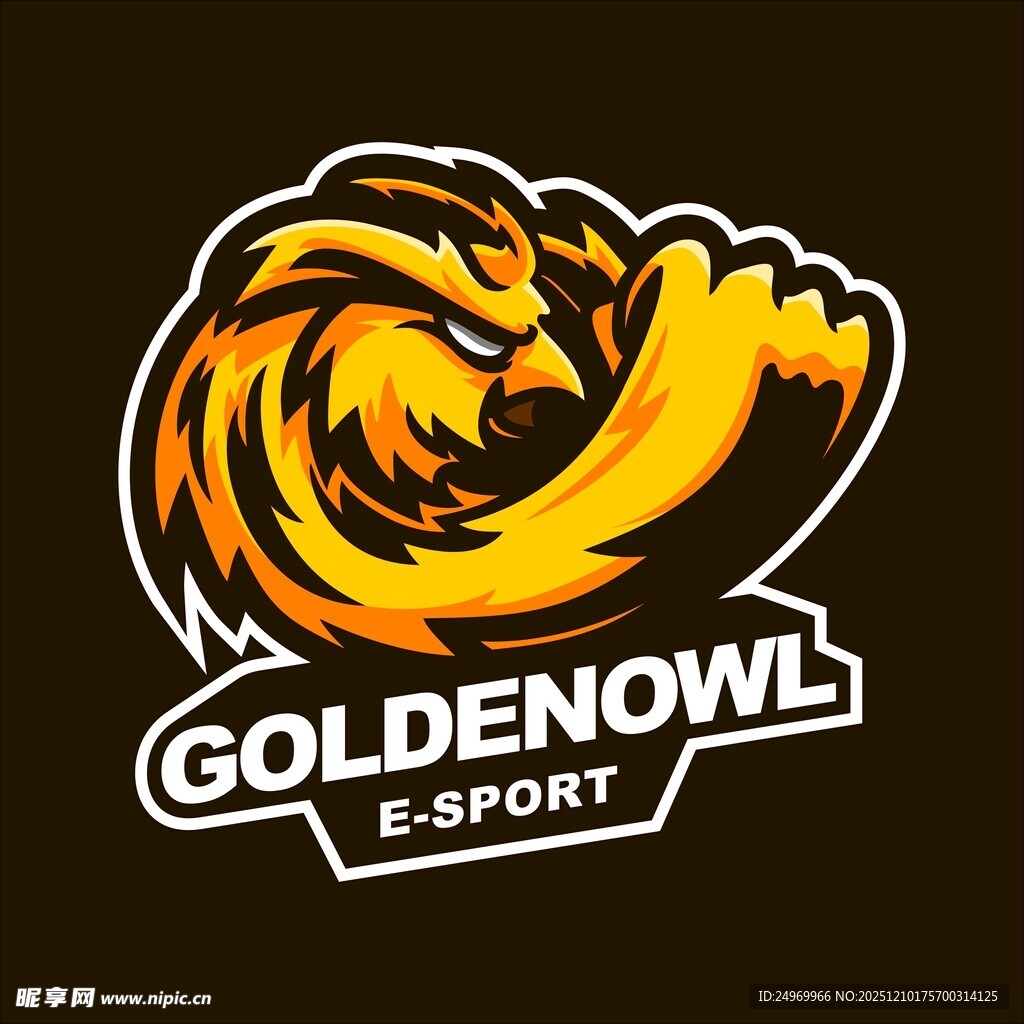 金猫头鹰体育标志