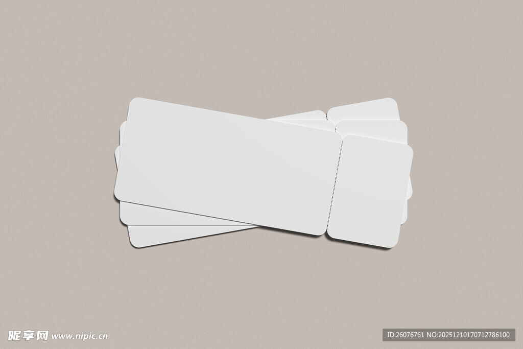 门票卡券样机图片