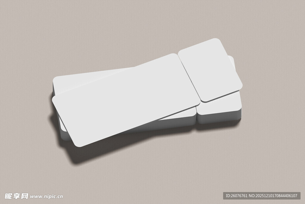 门票卡券样机图片