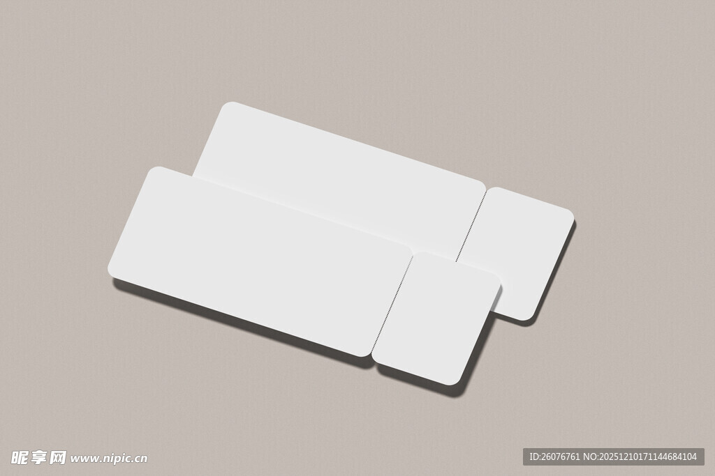 门票卡券样机图片