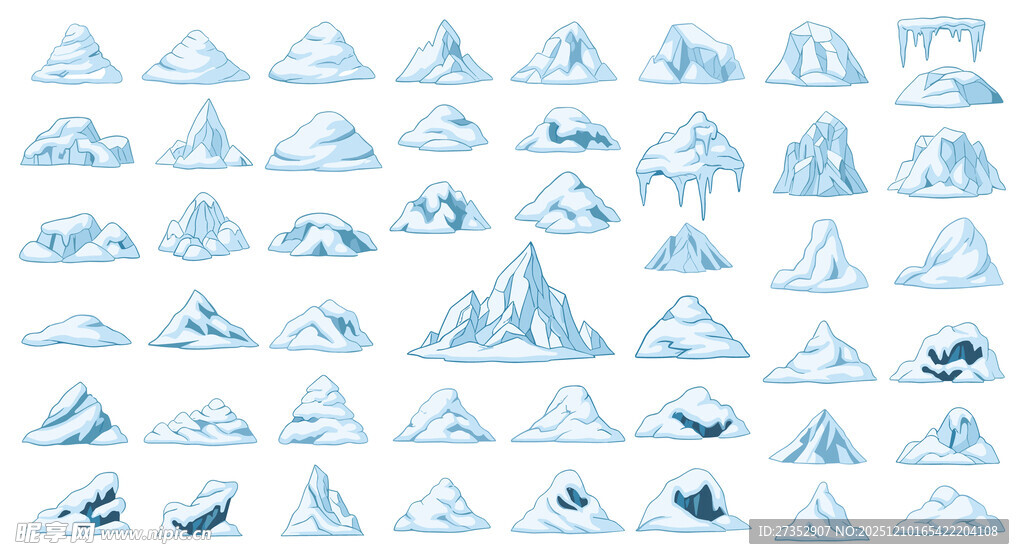 冰川图案