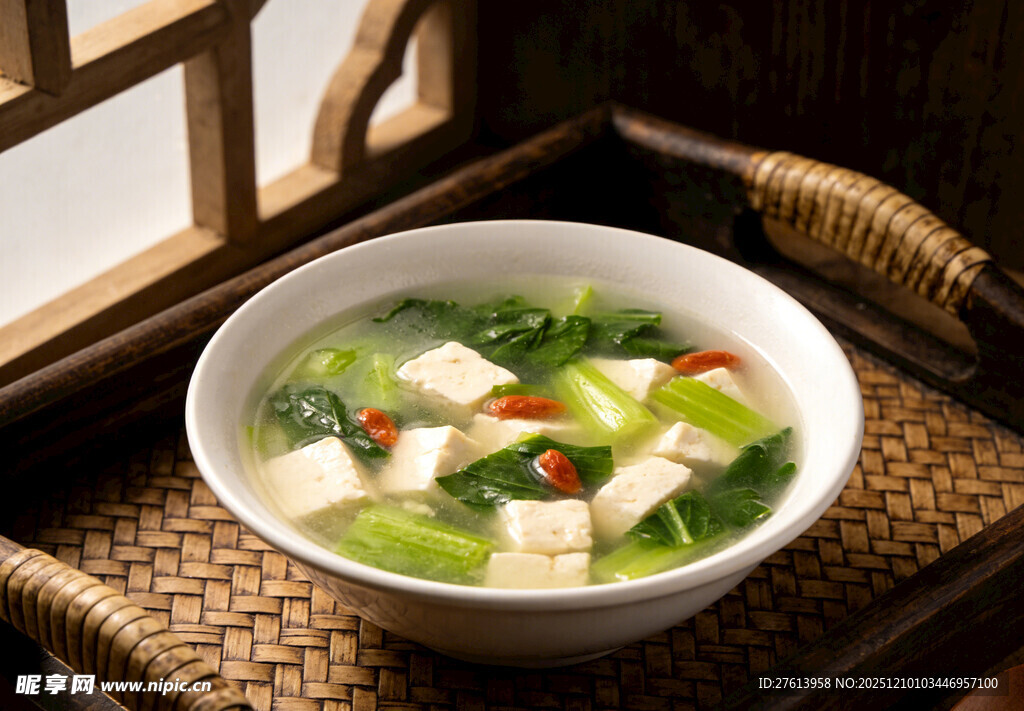 青菜豆腐汤