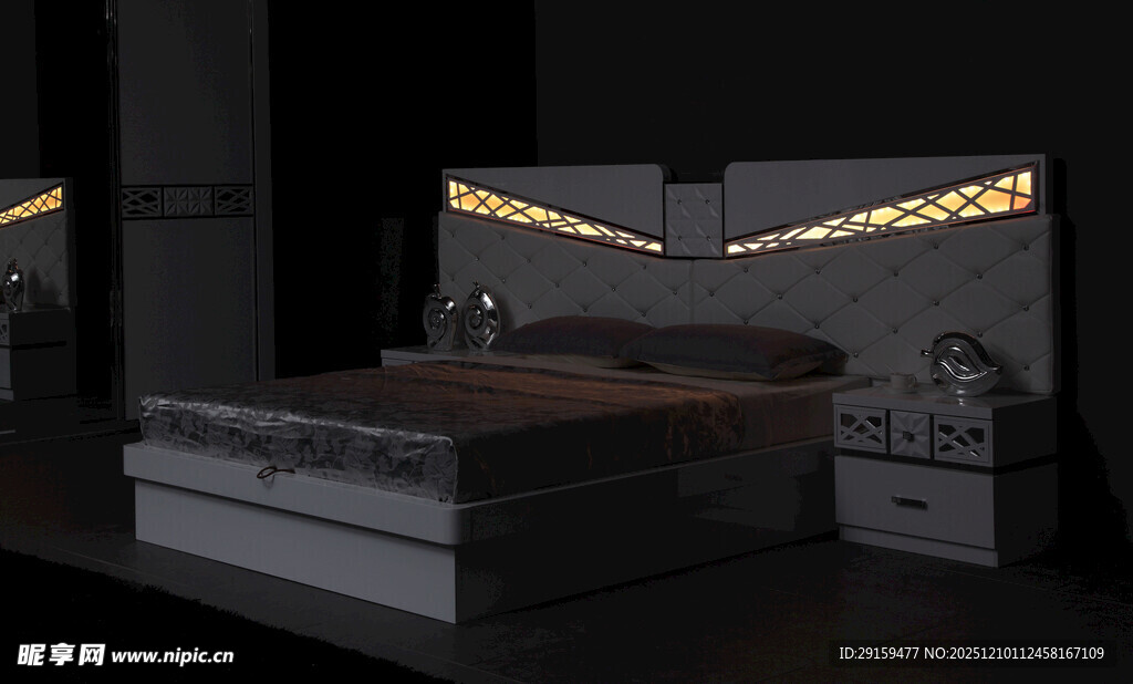 现代简约风格卧室场景