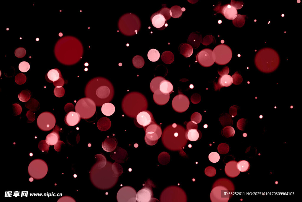梦幻红色光斑背景效果