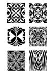 黑白几何装饰图案集合