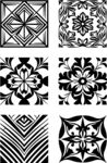 复古黑白几何图案集