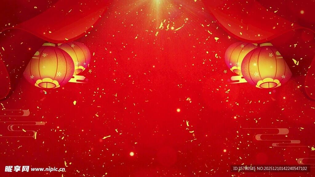  新年喜庆春节灯笼福字