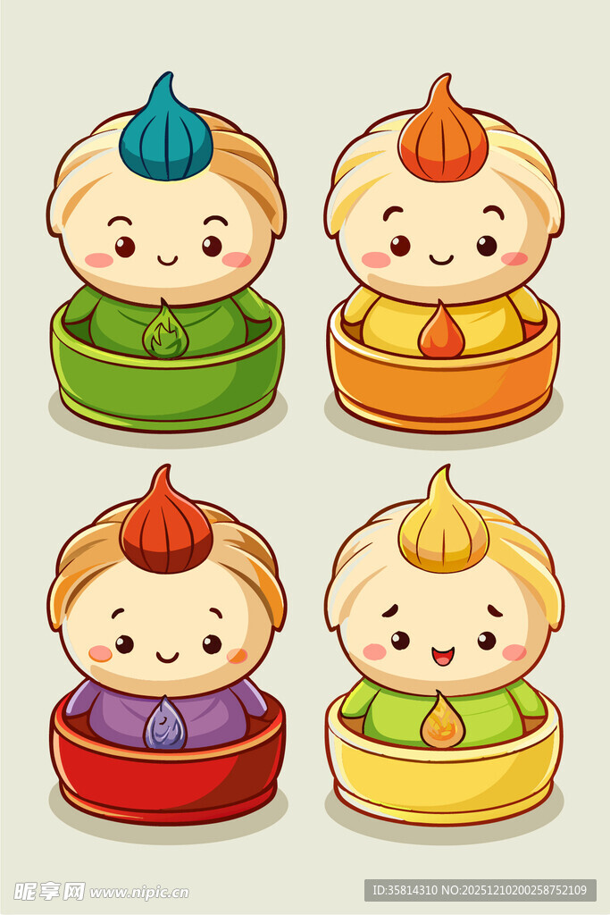 可爱叠叠乐玩偶