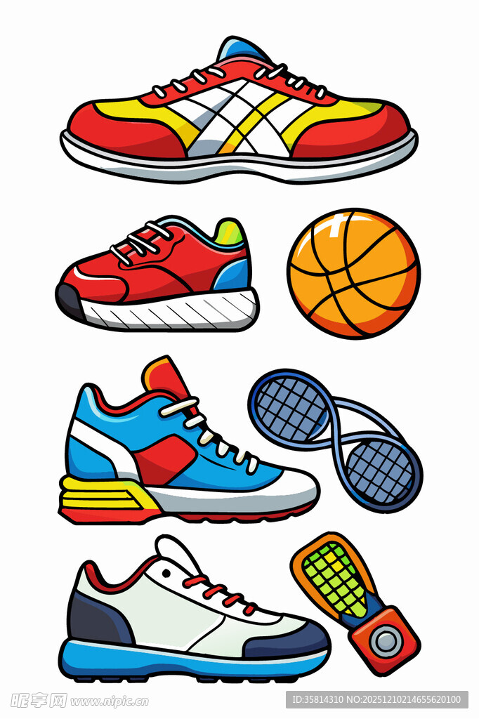 多彩运动装备集合