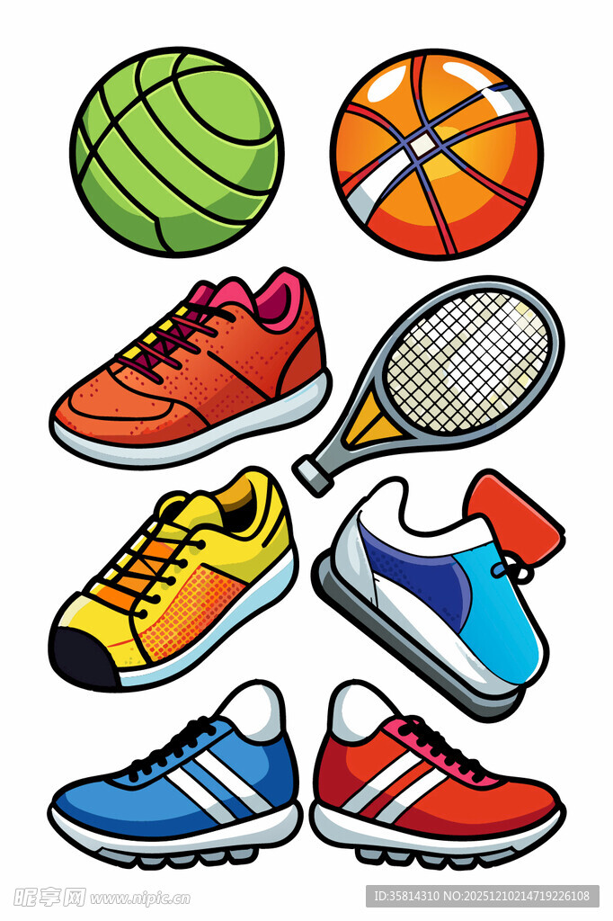 多彩运动装备集合