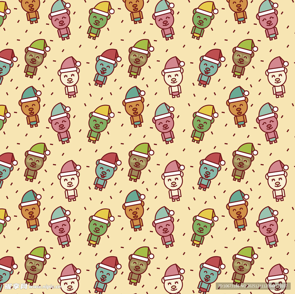 多彩冰淇淋图案背景