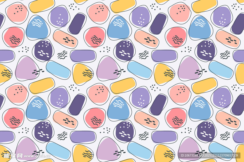 多彩冰淇淋图案背景