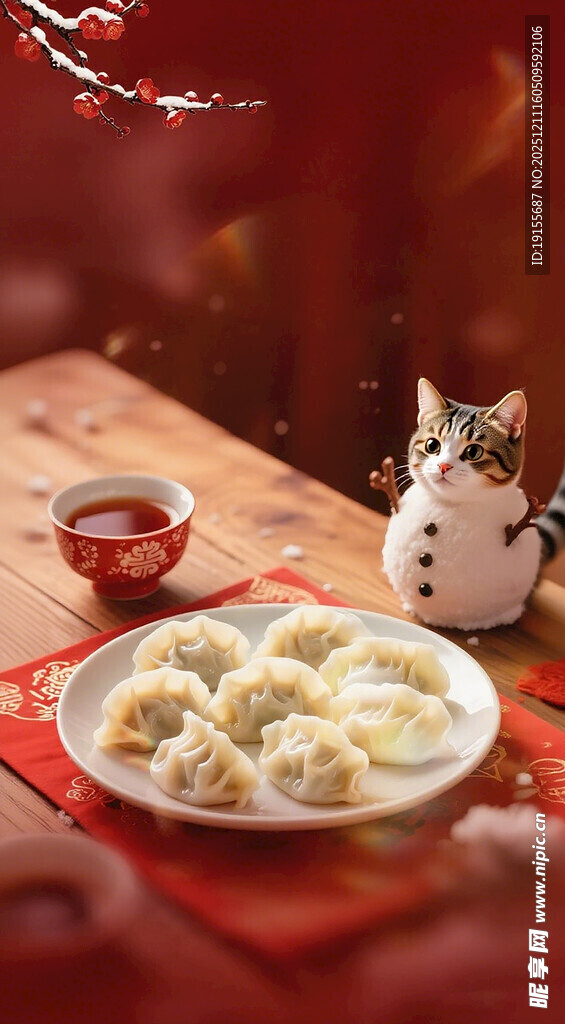 冬至猫咪饺子