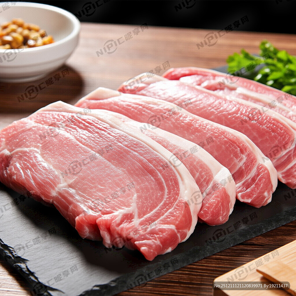 新鲜猪肉海报不要人物和文字