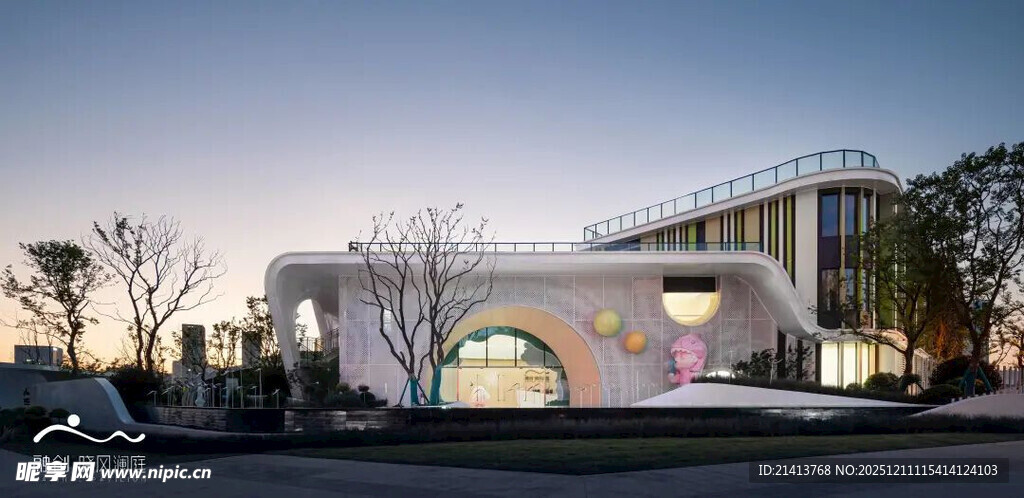 现代风格独特建筑外观