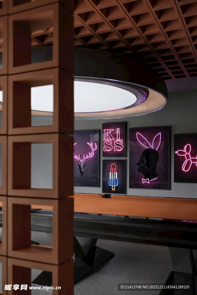 时尚电竞主题室内空间