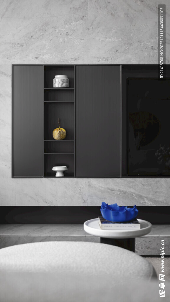 现代简约风格浴室镜柜