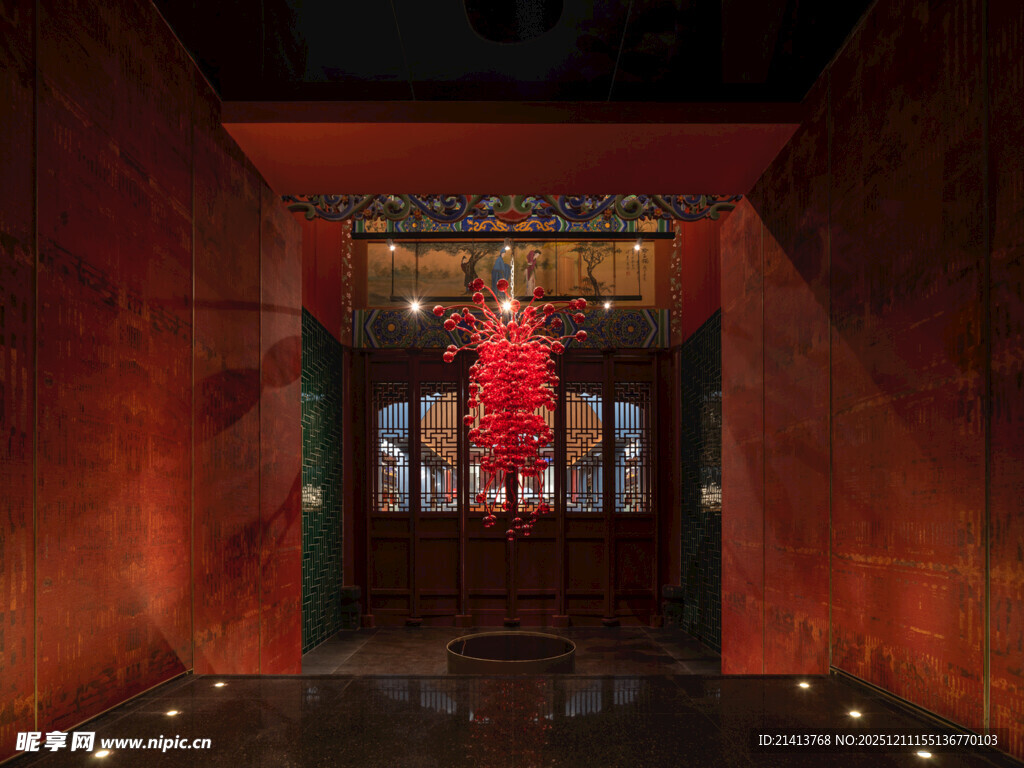 中式古典室内的雅致场景