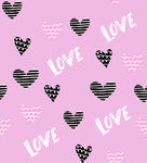 粉色爱心LOVE图案背景