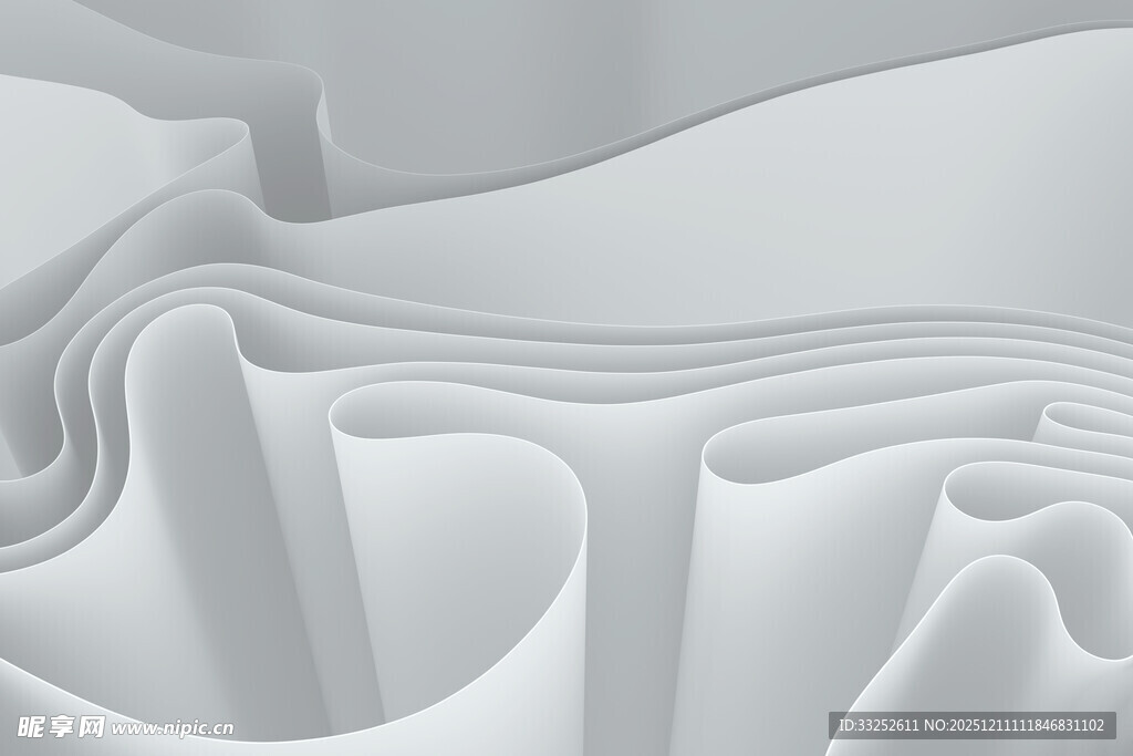 白色抽象褶皱艺术图案